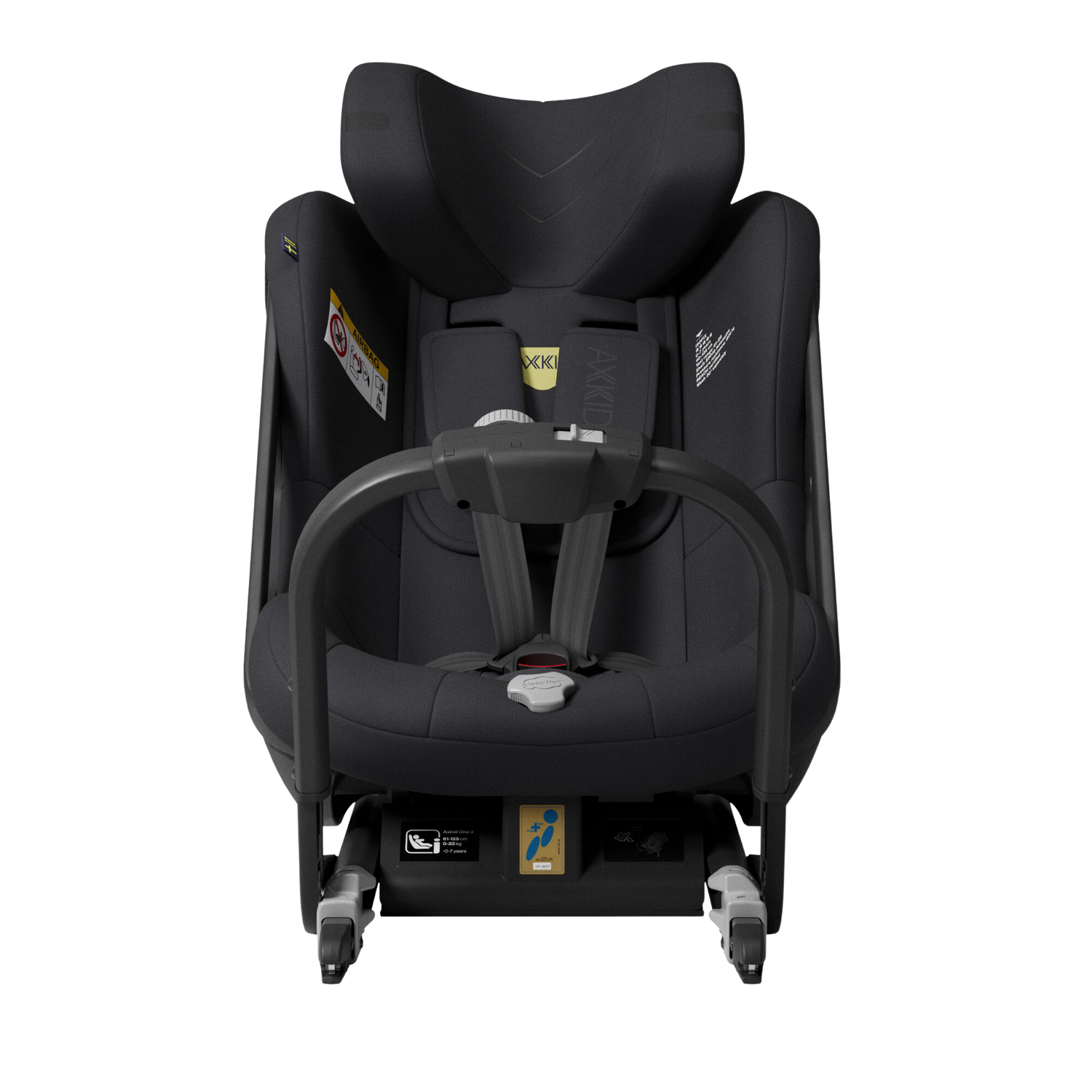 Axkid ONE 3 - Coastal Storm Black - iSize 61-125 cm - 61-125 cm (3 månader till 7 år) - MamaMilla