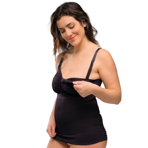 Carriwell Amningstopp med shapewear - Svart - Amningskläder - MamaMilla