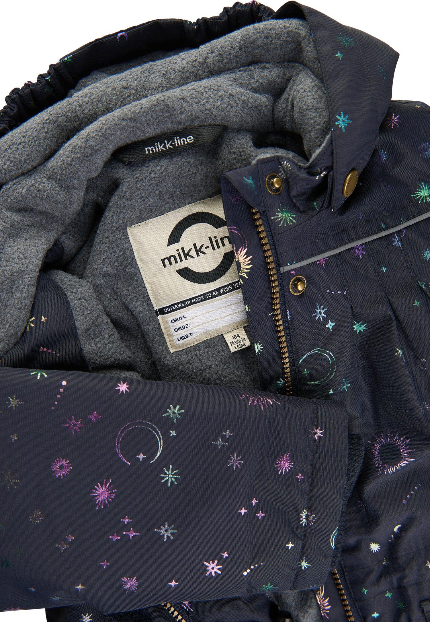 Mikk-line vinterjacka med glitter - Dark Navy - Jacka - MamaMilla