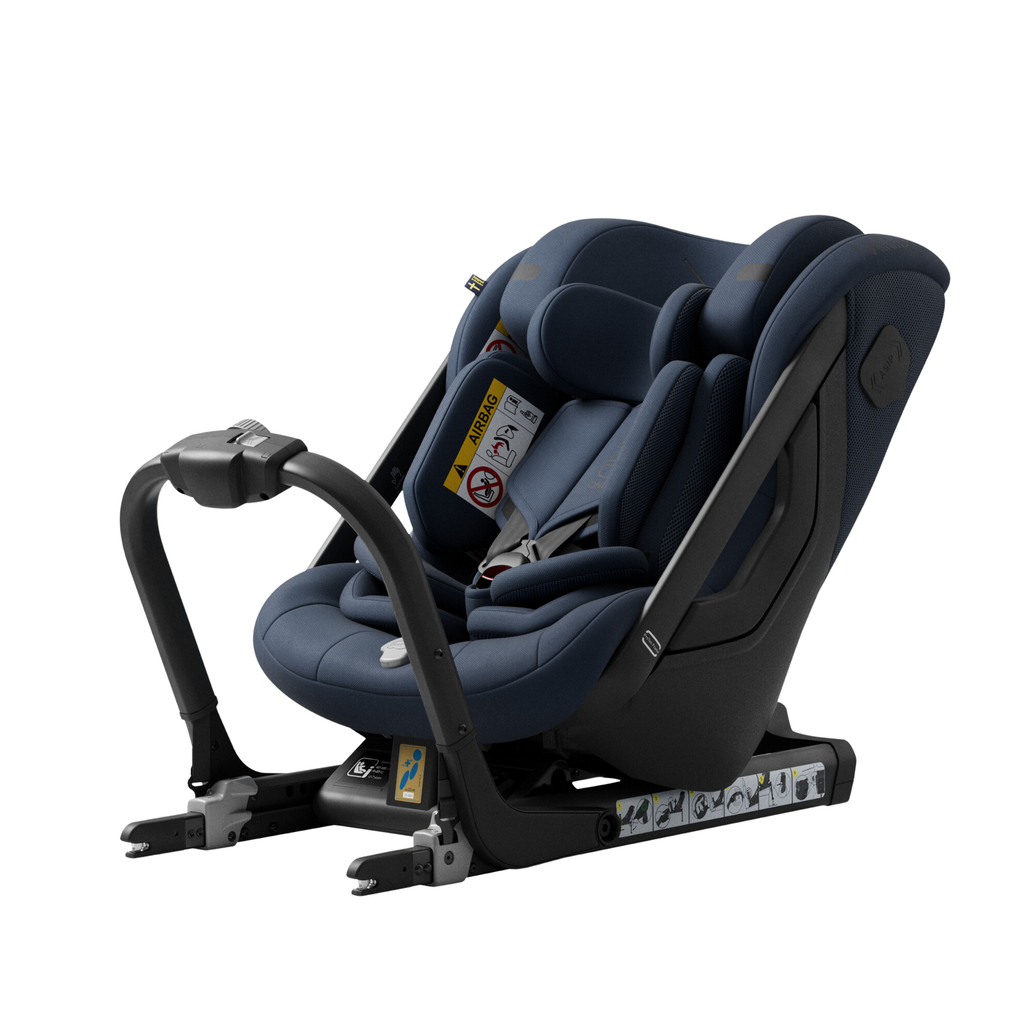 Axkid ONE+ 3 - Glacier Lake Blue - iSize 40-125 cm - 40-125 cm (Nyfödd till 7 år) - MamaMilla