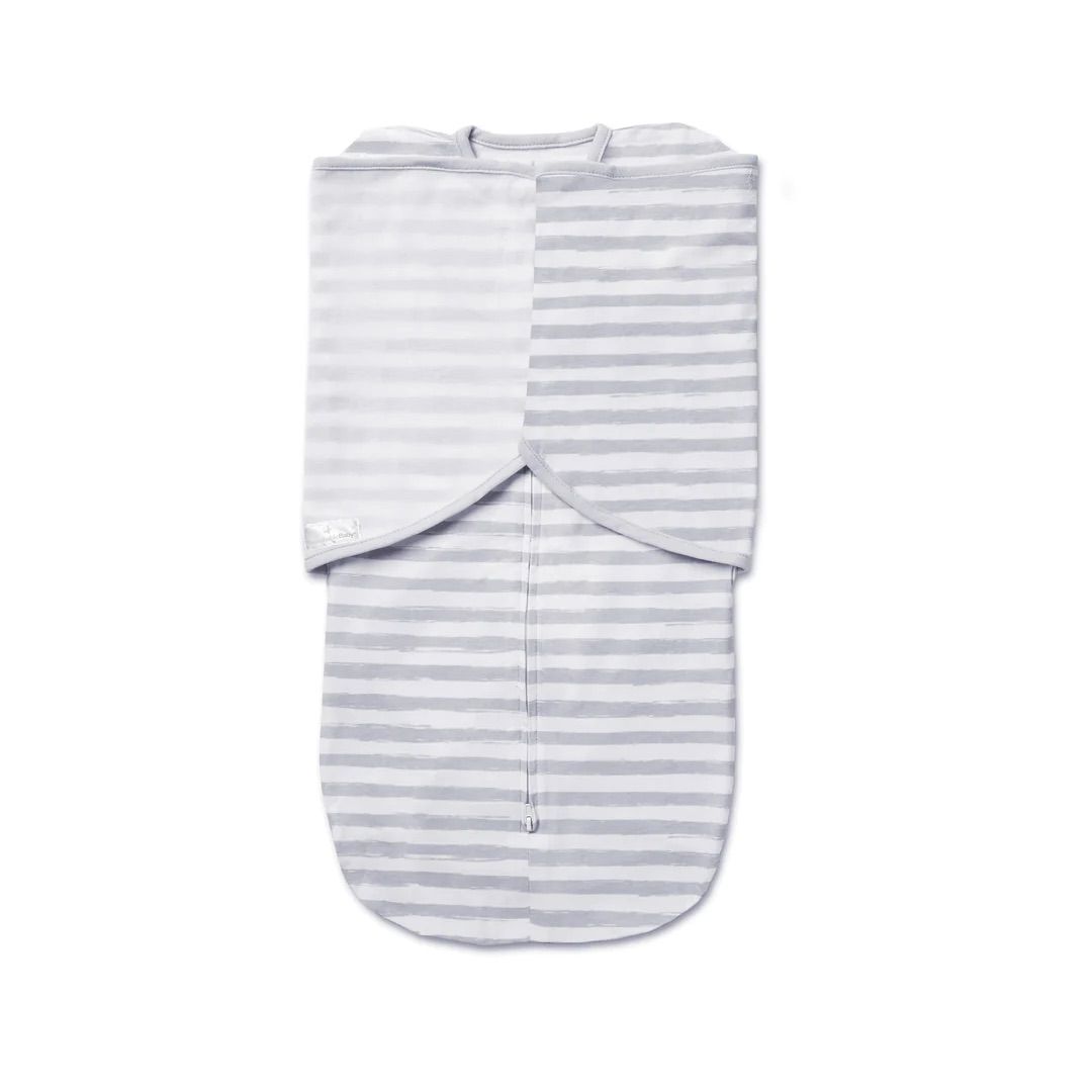 BreathableBaby - 3 in 1 Swaddle - Grey Stripes - - MamaMilla