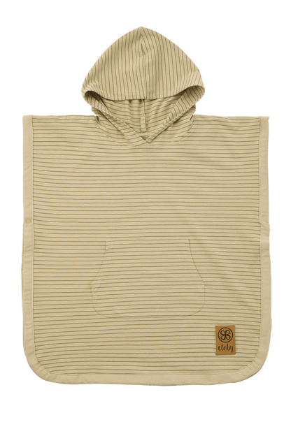 UV Poncho - Sandstrand/Olivgrön 1-3 år - - MamaMilla
