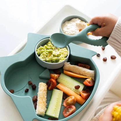 Tidy Tot silikonsked med handtag - 2 st - Bestick - MamaMilla