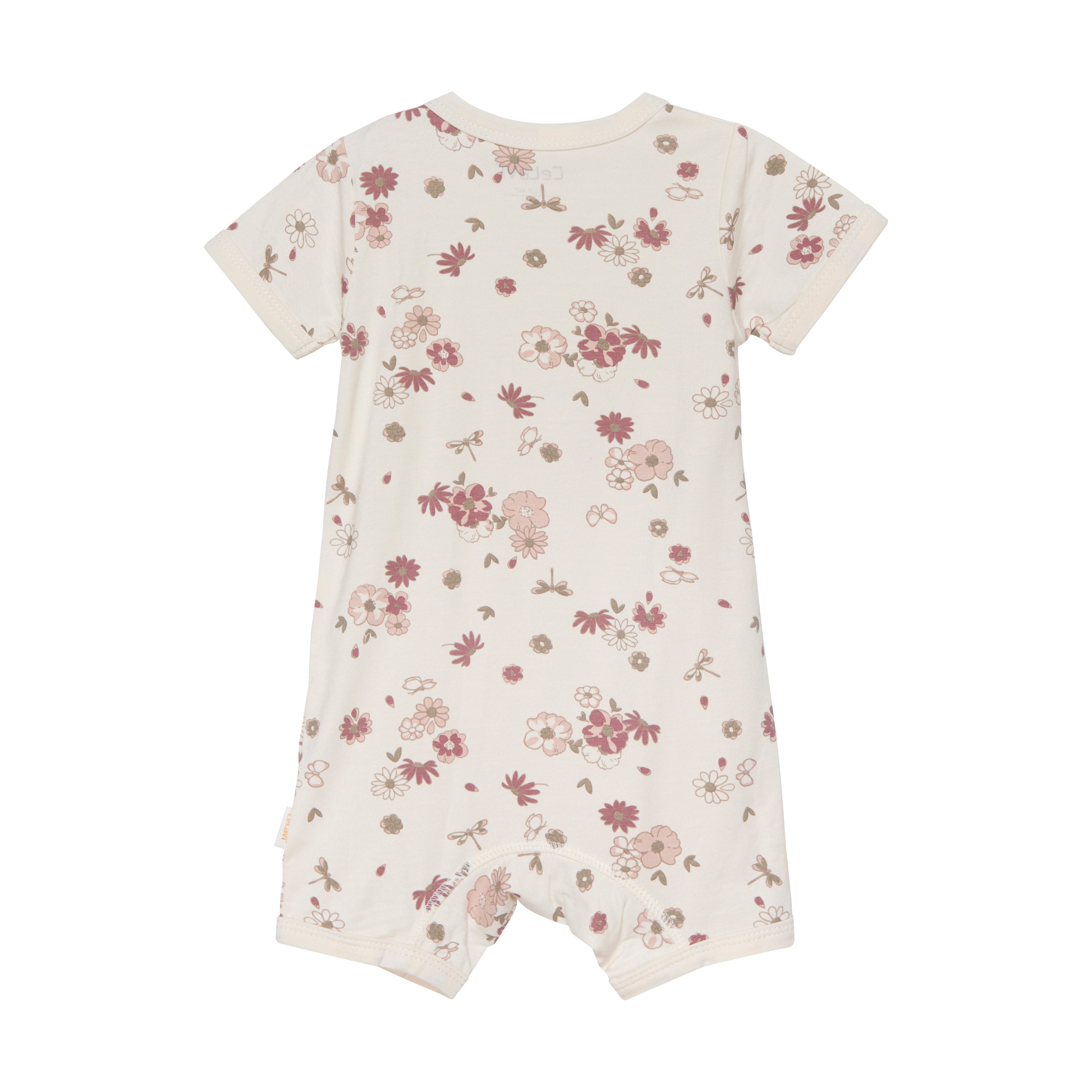 Celavi Short Sleeve Leg Jumpsuit - Blommig - Rose Cloud - Jumpsuit - MamaMilla