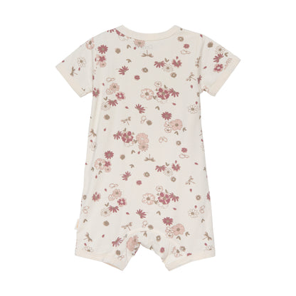 Celavi Short Sleeve Leg Jumpsuit - Blommig - Rose Cloud - Jumpsuit - MamaMilla