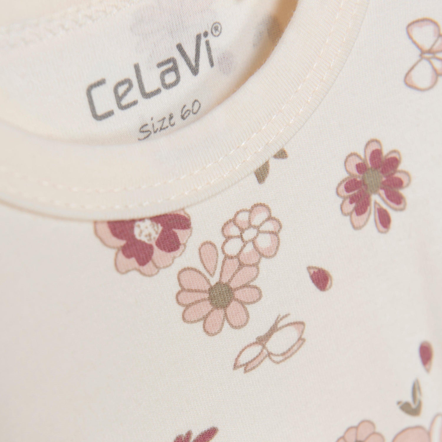 Celavi Short Sleeve Leg Jumpsuit - Blommig - Rose Cloud - Jumpsuit - MamaMilla