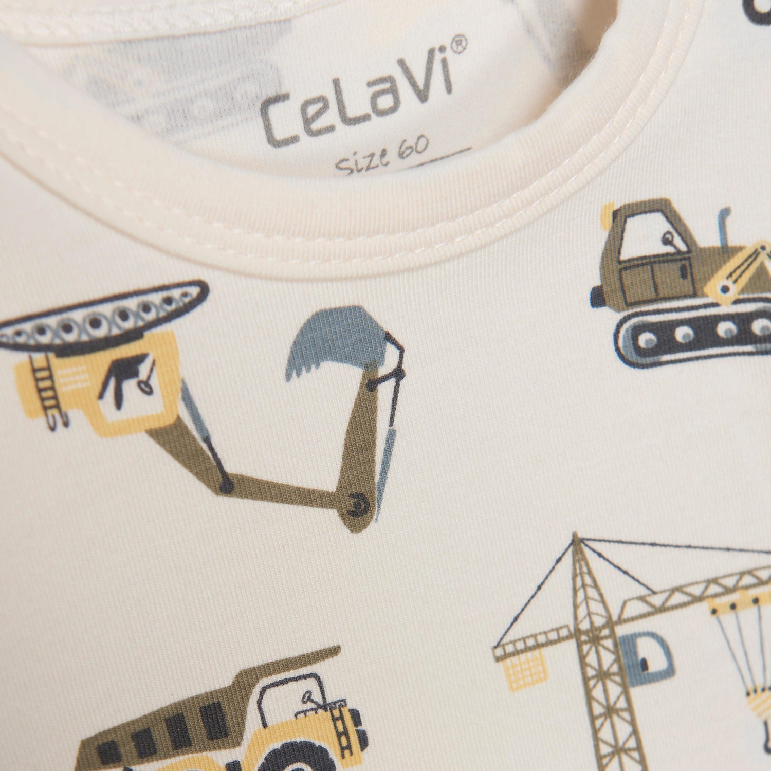 Celavi Jumpsuit med korta ärmar och ben - Arbetsbilar - Aloe - Jumpsuit - MamaMilla