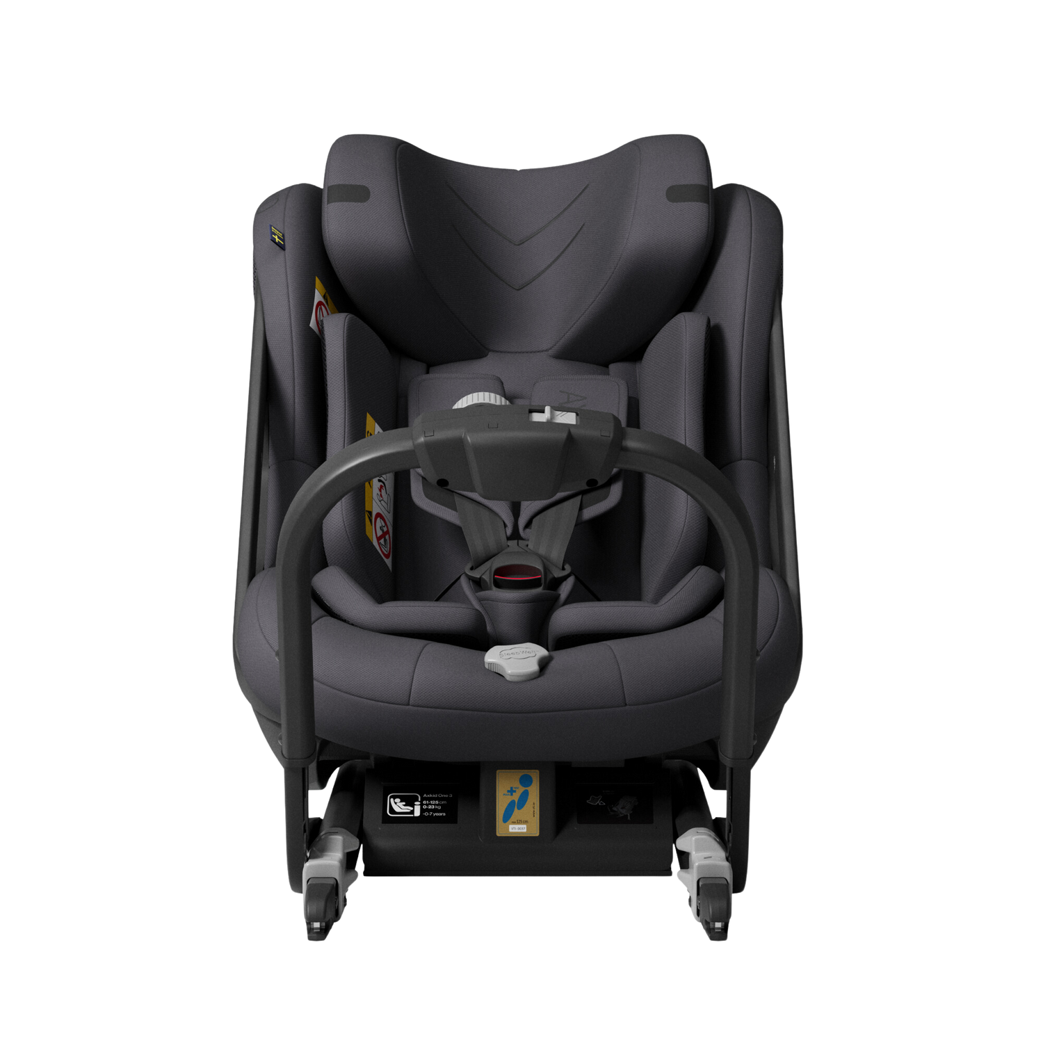 Axkid ONE 3 - Arctic Mist Grey - iSize 61-125 cm - 61-125 cm (3 månader till 7 år) - MamaMilla