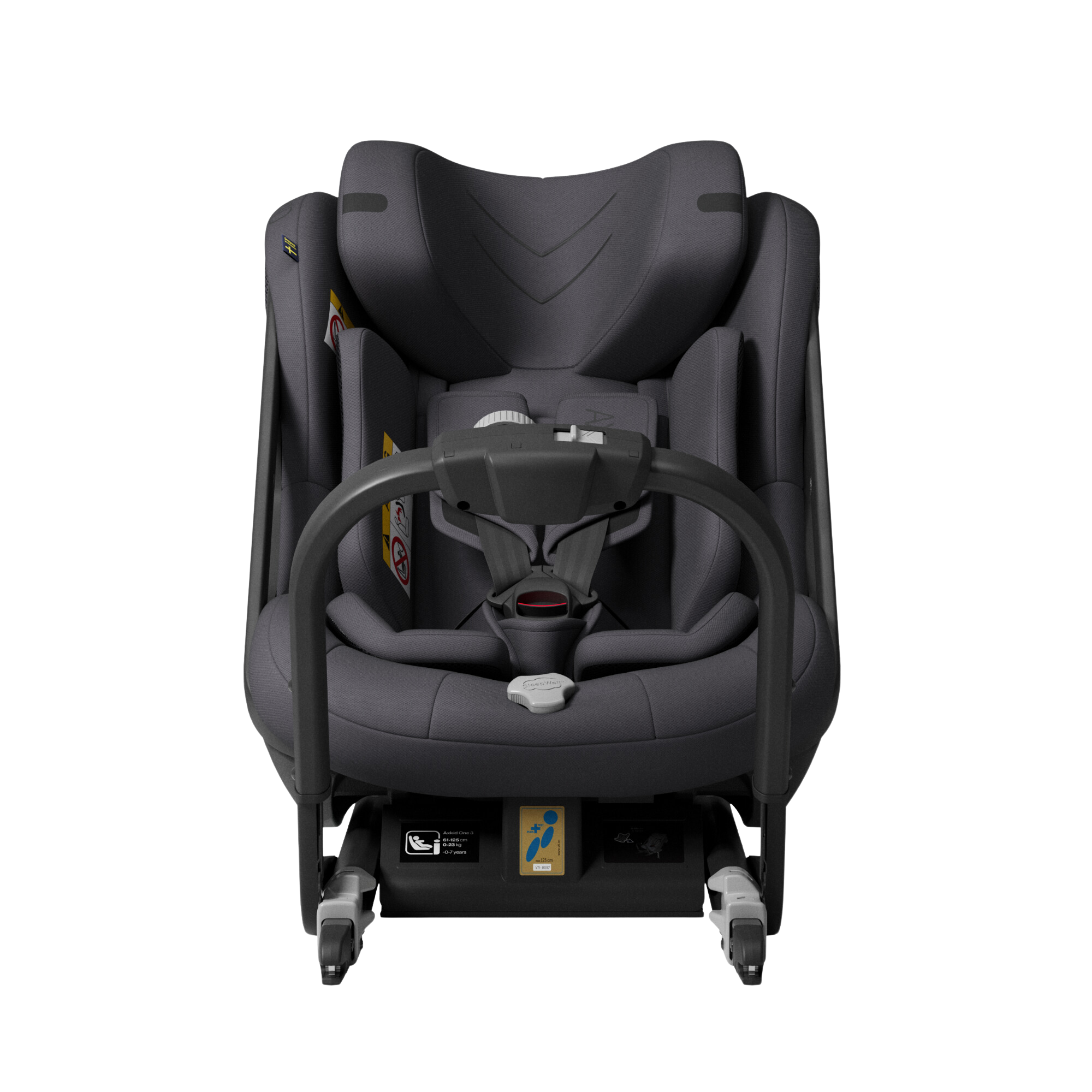 Axkid ONE 3 - Arctic Mist Grey - iSize 61-125 cm - 61-125 cm (3 månader till 7 år) - MamaMilla