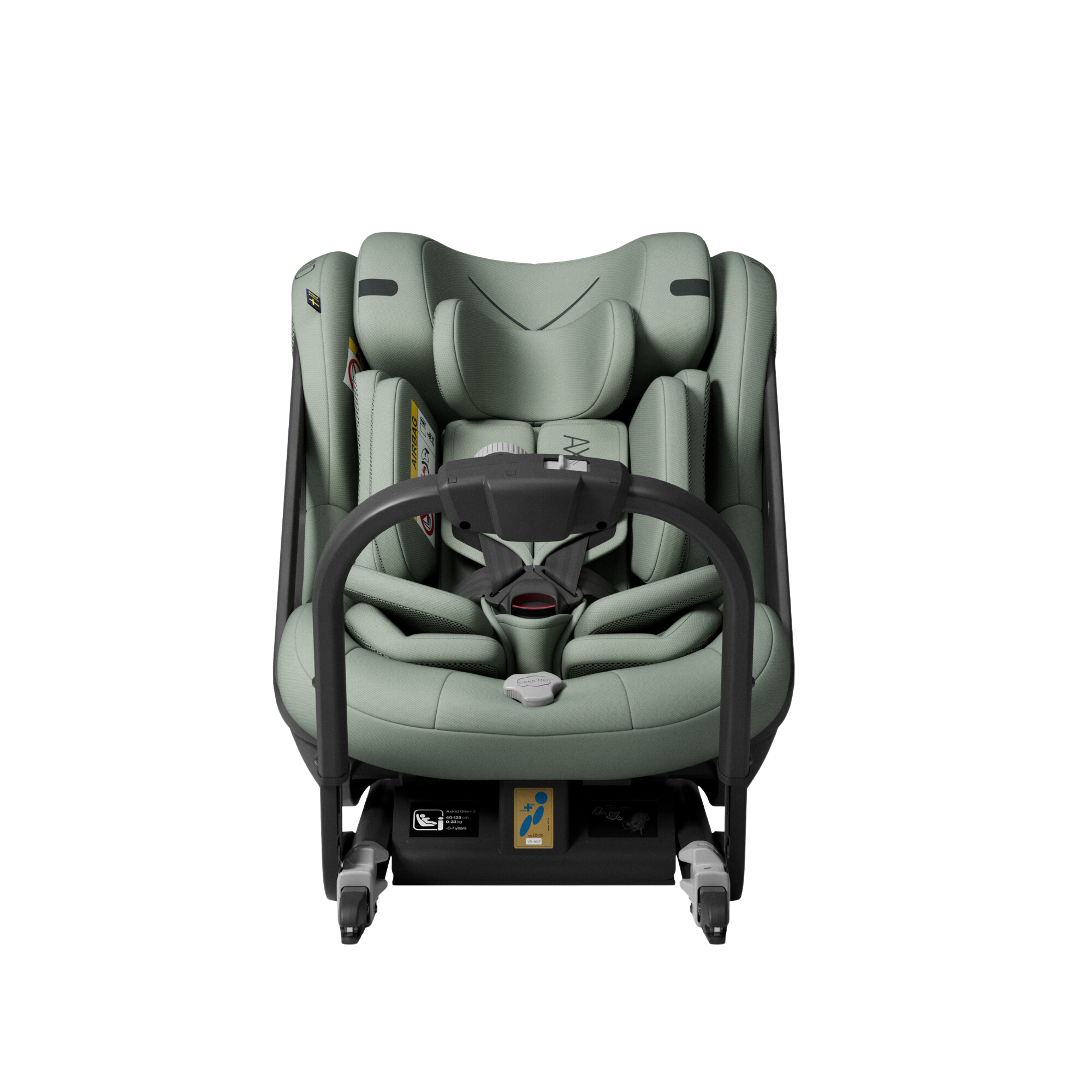 Axkid ONE+ 3 - Nordic Bloom Green - iSize 40-125 cm - 40-125 cm (Nyfödd till 7 år) - MamaMilla