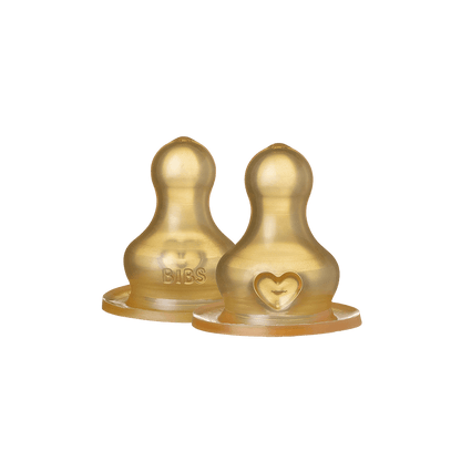 BIBS 2-pack anti-kolik flasknapp - Slow Flow - MamaMilla