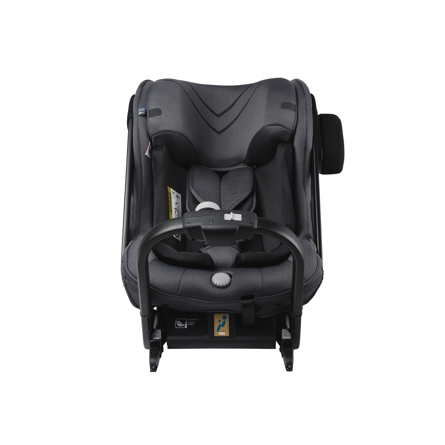 Axkid ONE 2 - Granit Melange - iSize 61-125 cm- ERBJUDANDE - 61-125 cm (3 månader till 7 år) - MamaMilla