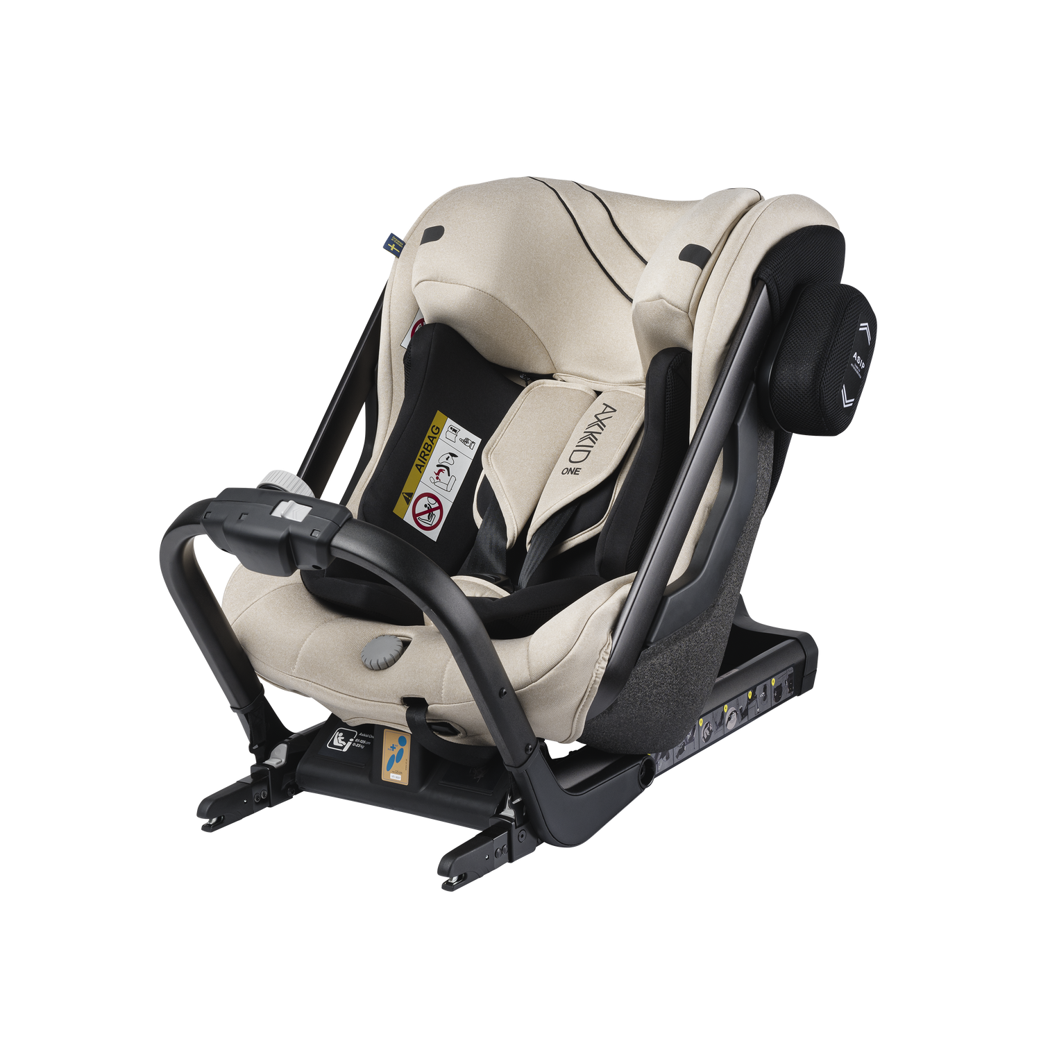 Axkid ONE 2 - Brick Melange - iSize 61-125 cm - 61-125 cm (3 månader till 7 år) - MamaMilla