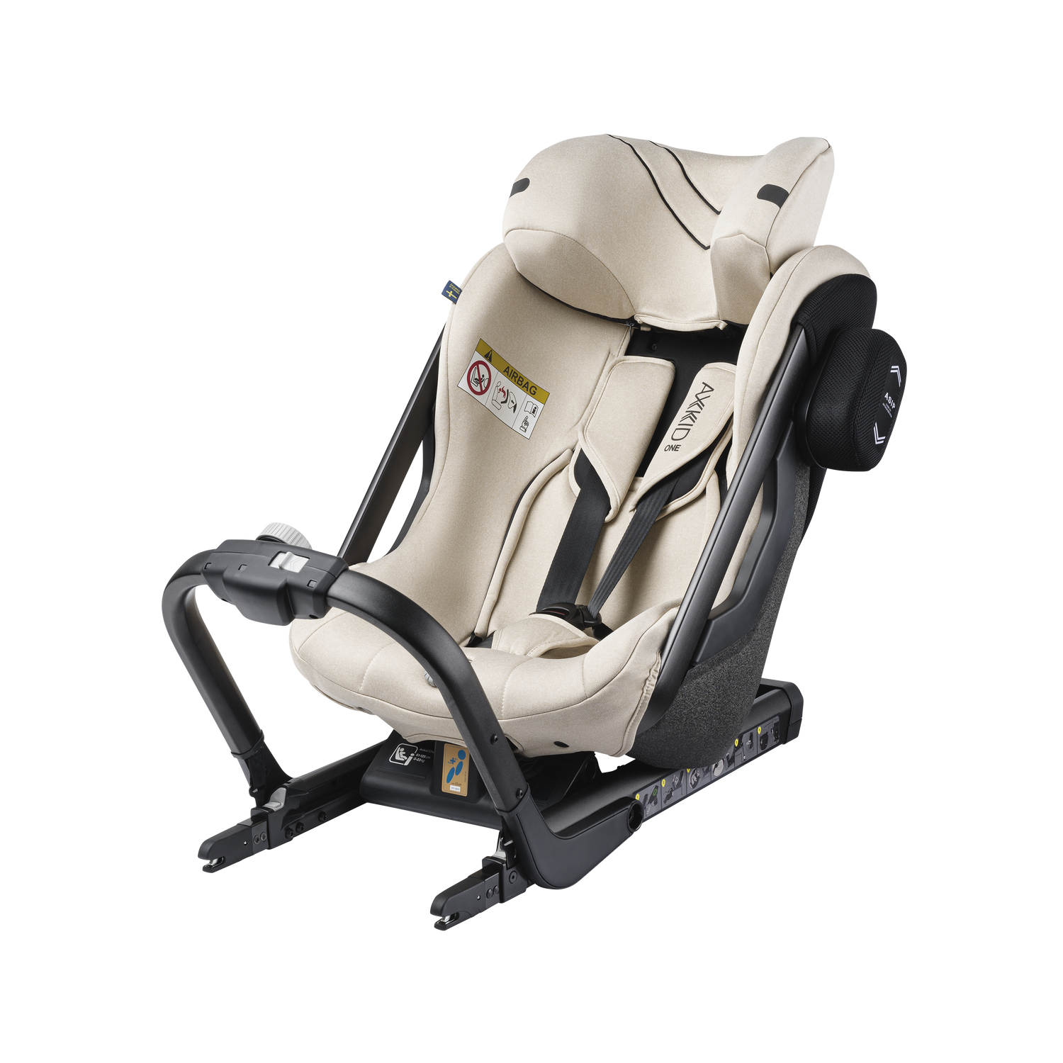Axkid ONE 2 - Brick Melange - iSize 61-125 cm - 61-125 cm (3 månader till 7 år) - MamaMilla