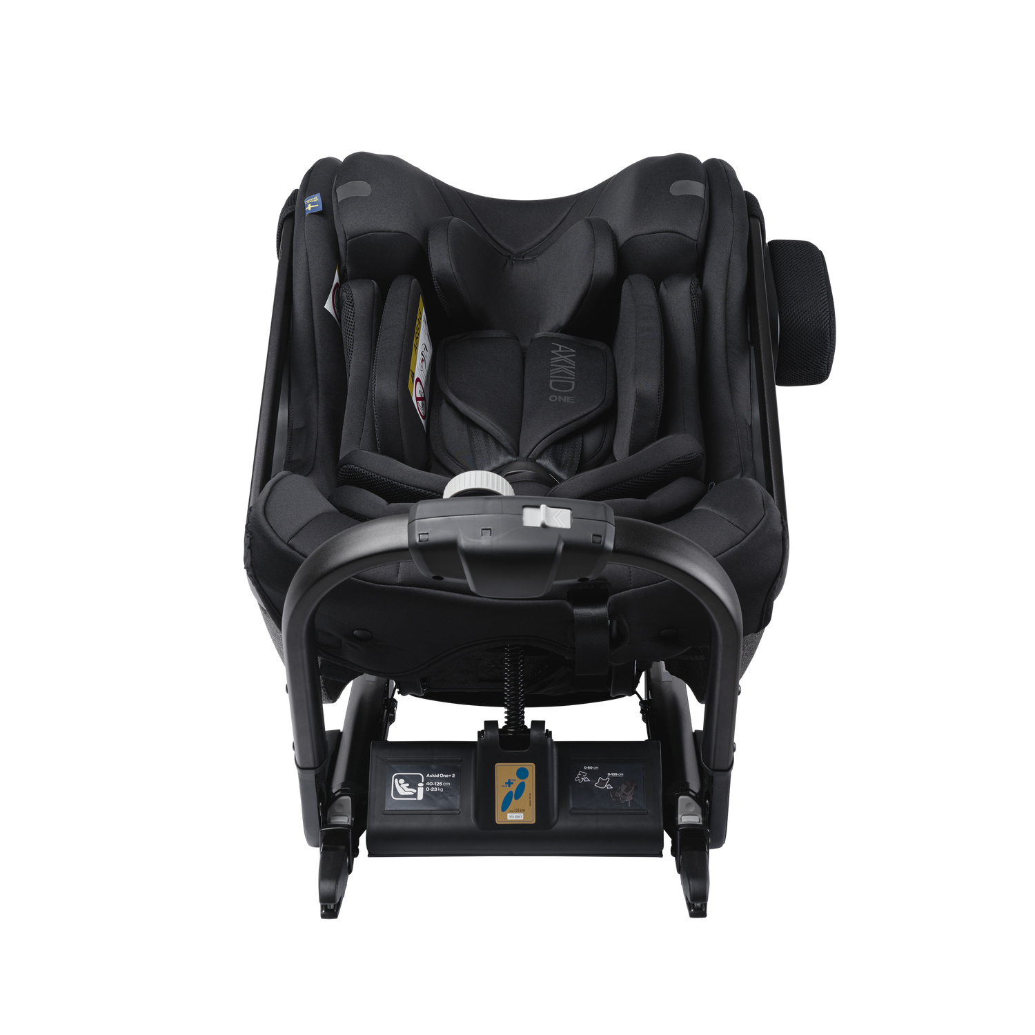 Axkid ONE+ 2 - Tjära - iSize 40-125 cm - 40-125 cm (Nyfödd till 7 år) - MamaMilla