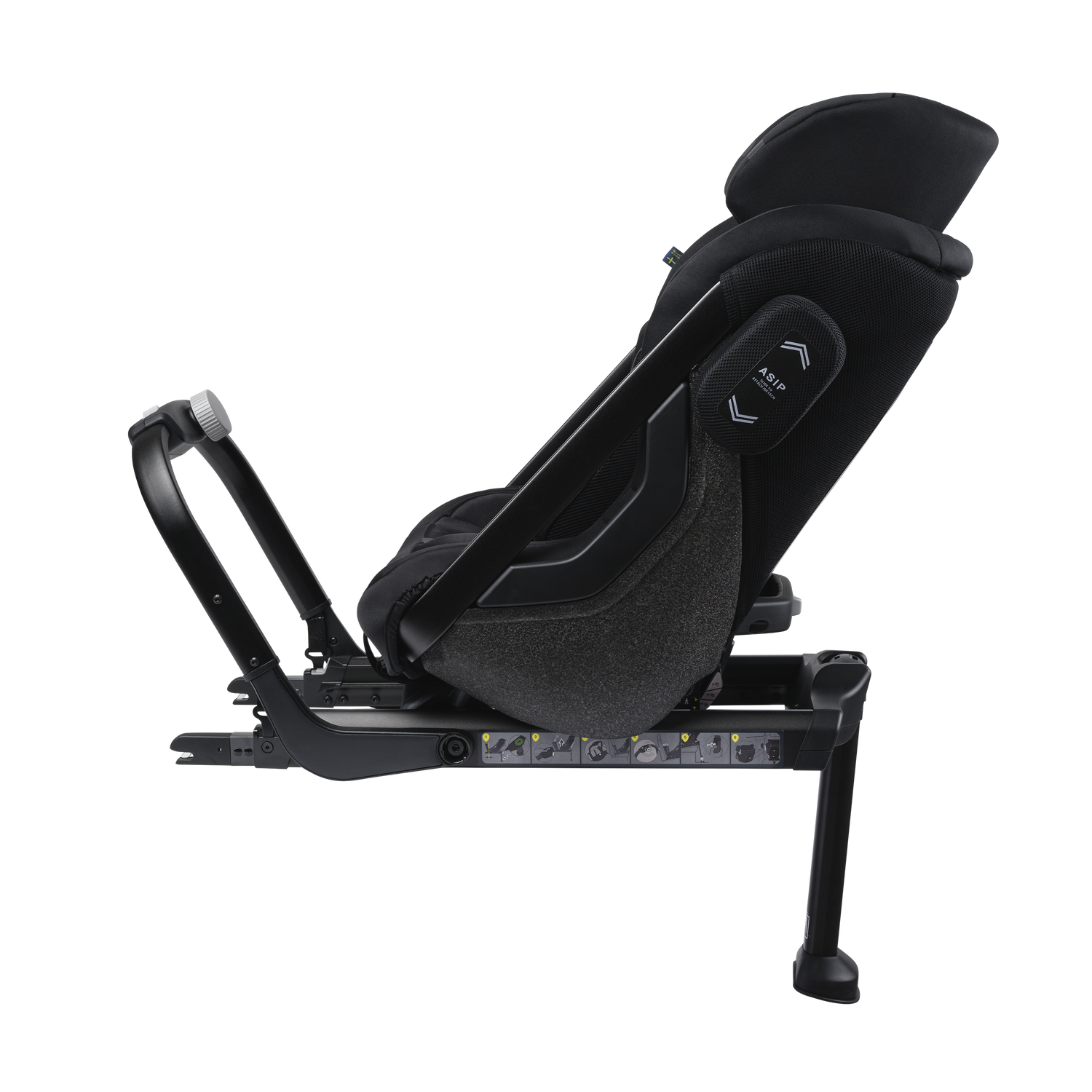 Axkid ONE+ 2 - Tjära - iSize 40-125 cm - 40-125 cm (Nyfödd till 7 år) - MamaMilla