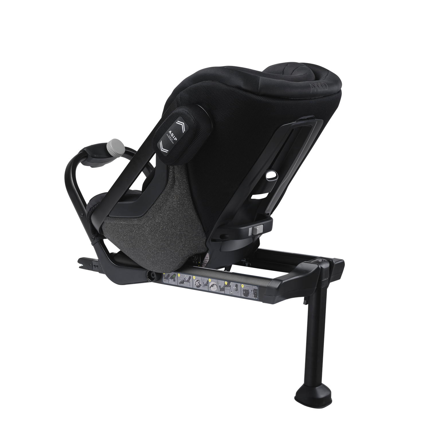 Axkid ONE+ 2 - Tjära - iSize 40-125 cm - 40-125 cm (Nyfödd till 7 år) - MamaMilla