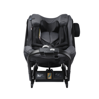 Axkid ONE+ 2 - Granitmelerad - iSize 40-125 cm - 40-125 cm (Nyfödd till 7 år) - MamaMilla