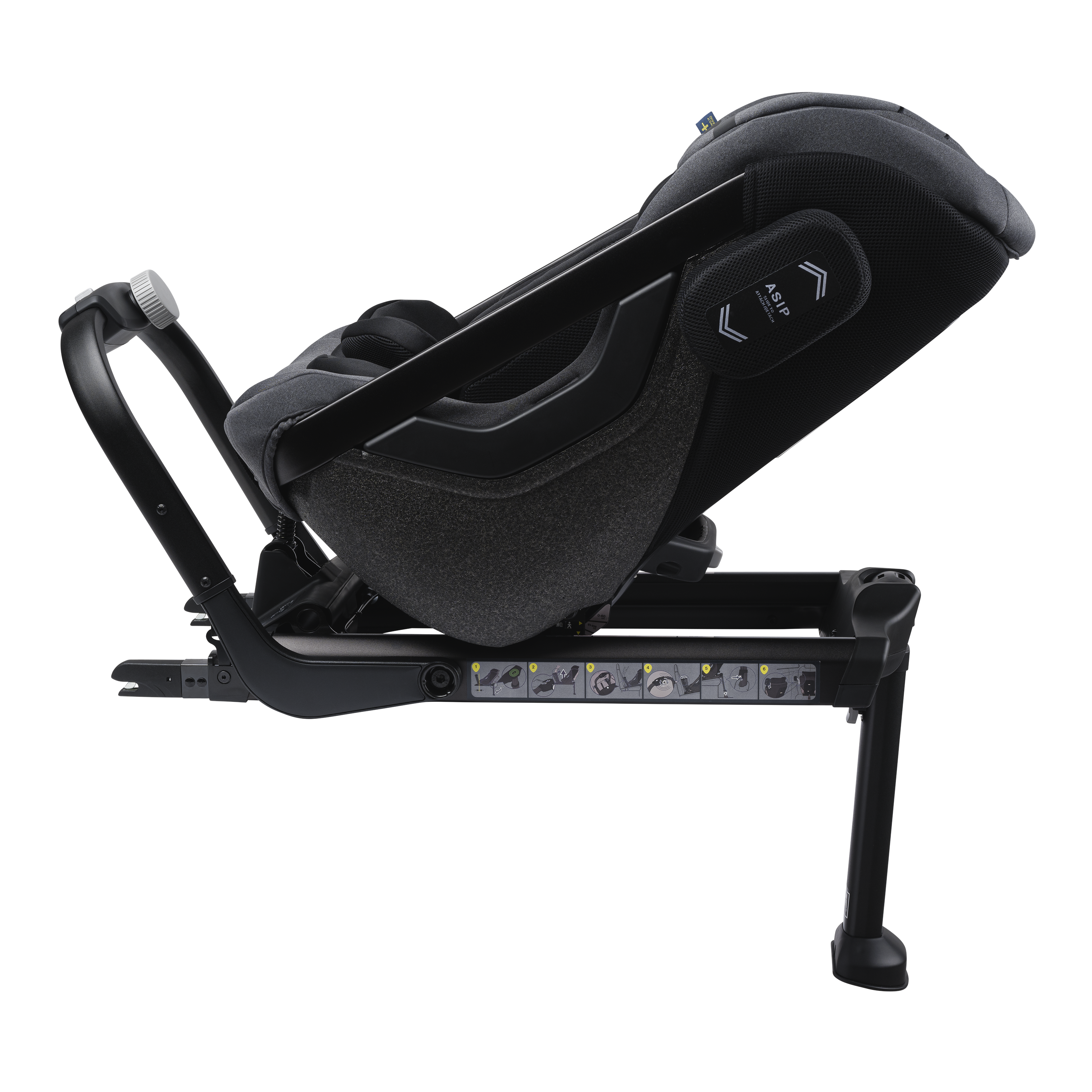Axkid ONE 2 - Granit Melange - iSize 61-125 cm- ERBJUDANDE - 61-125 cm (3 månader till 7 år) - MamaMilla