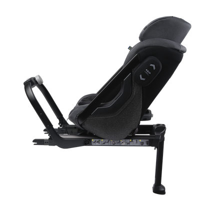 Axkid ONE+ 2 - Granitmelerad - iSize 40-125 cm - 40-125 cm (Nyfödd till 7 år) - MamaMilla