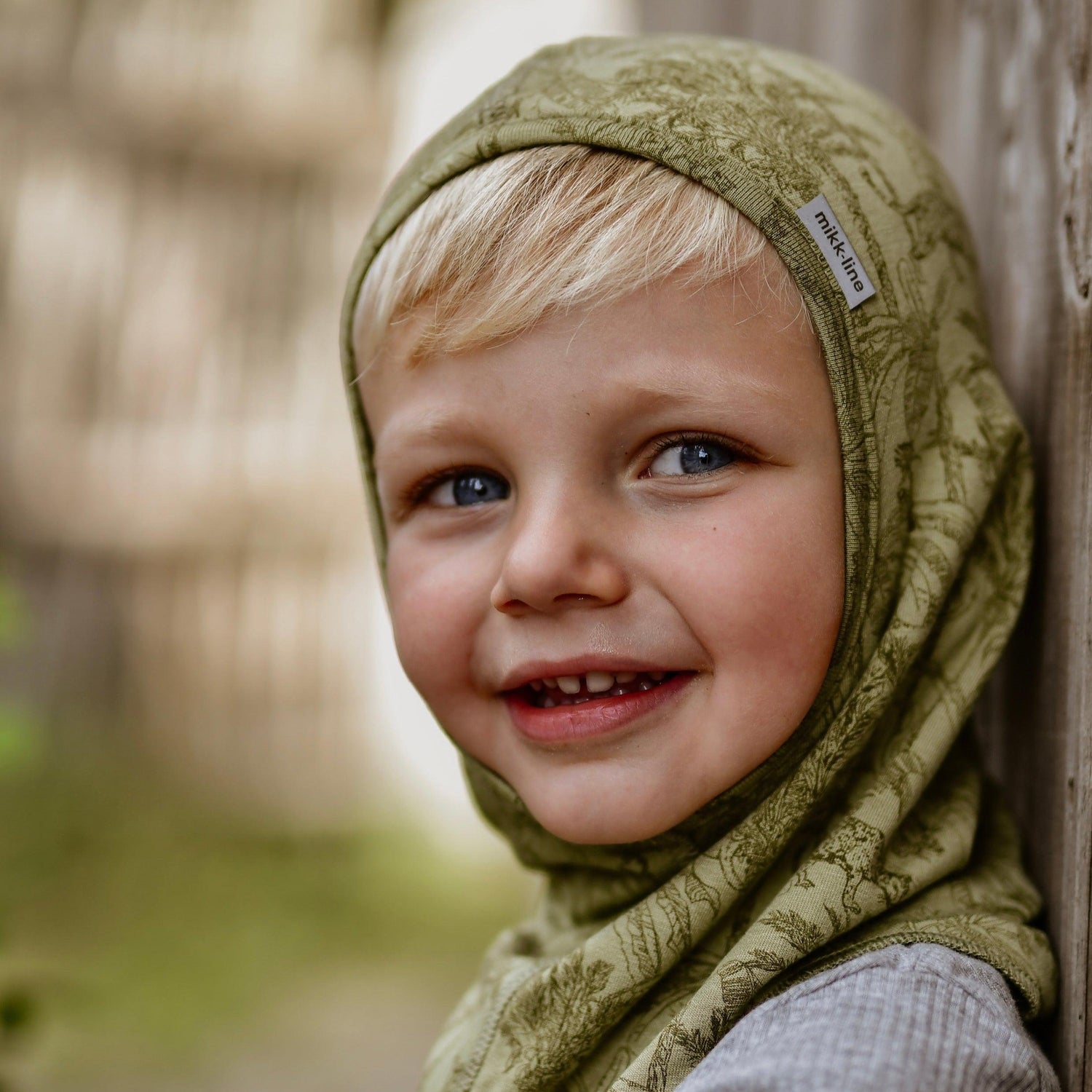 Mikk-line full face transitional hatt - Olivgrå - Hatt - MamaMilla