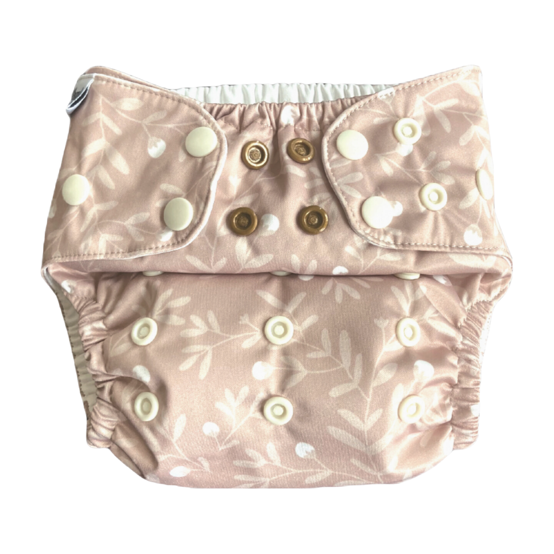 Svenska Skogen | Fickblöja | Smal 3-15kg: Humleblommor beige / Inga inlägg - - MamaMilla