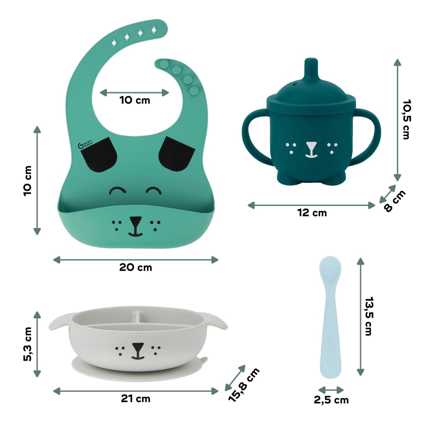 Babymoov Middagsset 12-24 månader - Blue Dog - Middagsset - MamaMilla
