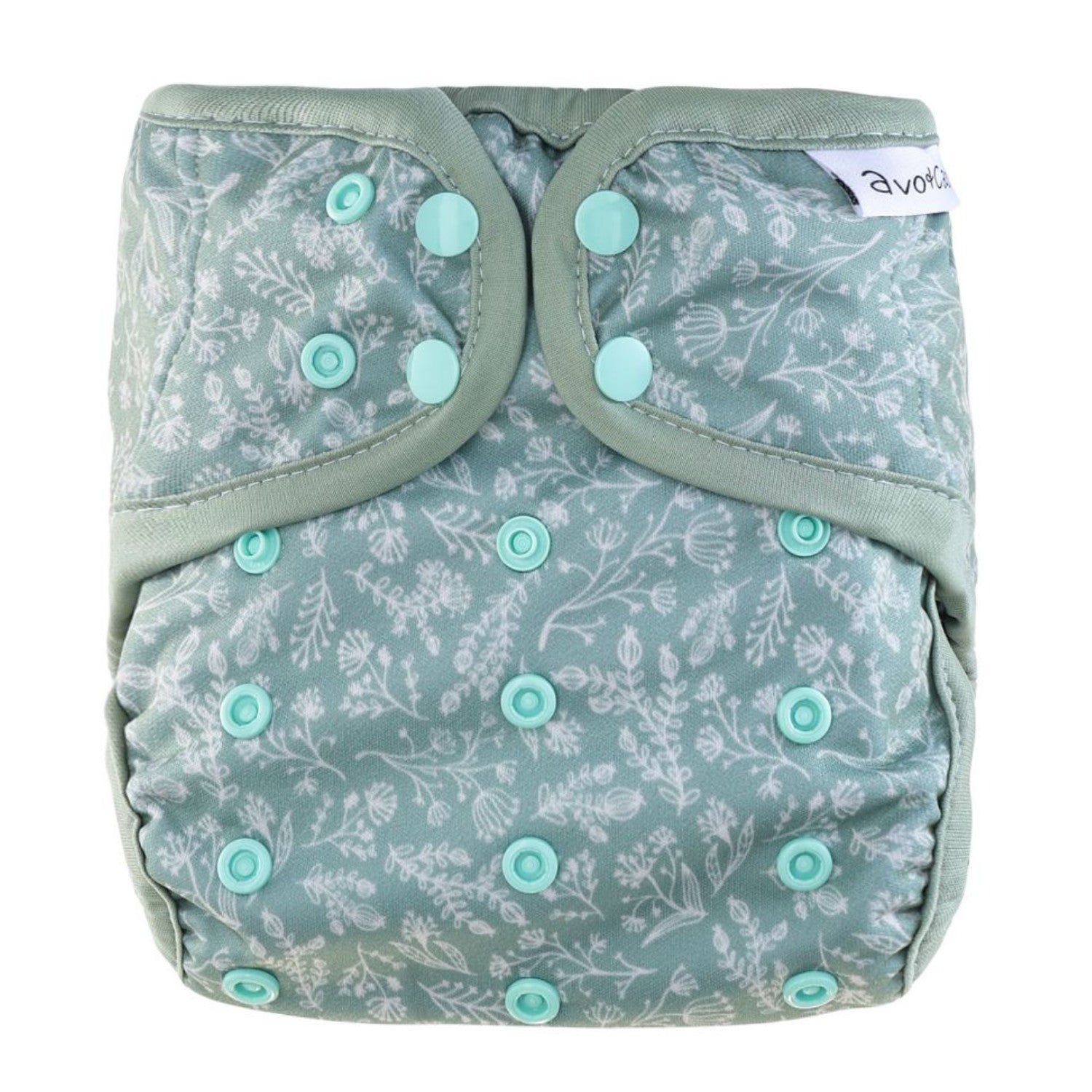 avo+cado One Size Explorer blöjöverdrag - Wildpflanzen, Naturküche, Knospen, Giersch, Sand, Pampasgras, Moss, Mauve, Blätter, Kräuter, Grey, Pusteblume - - MamaMilla