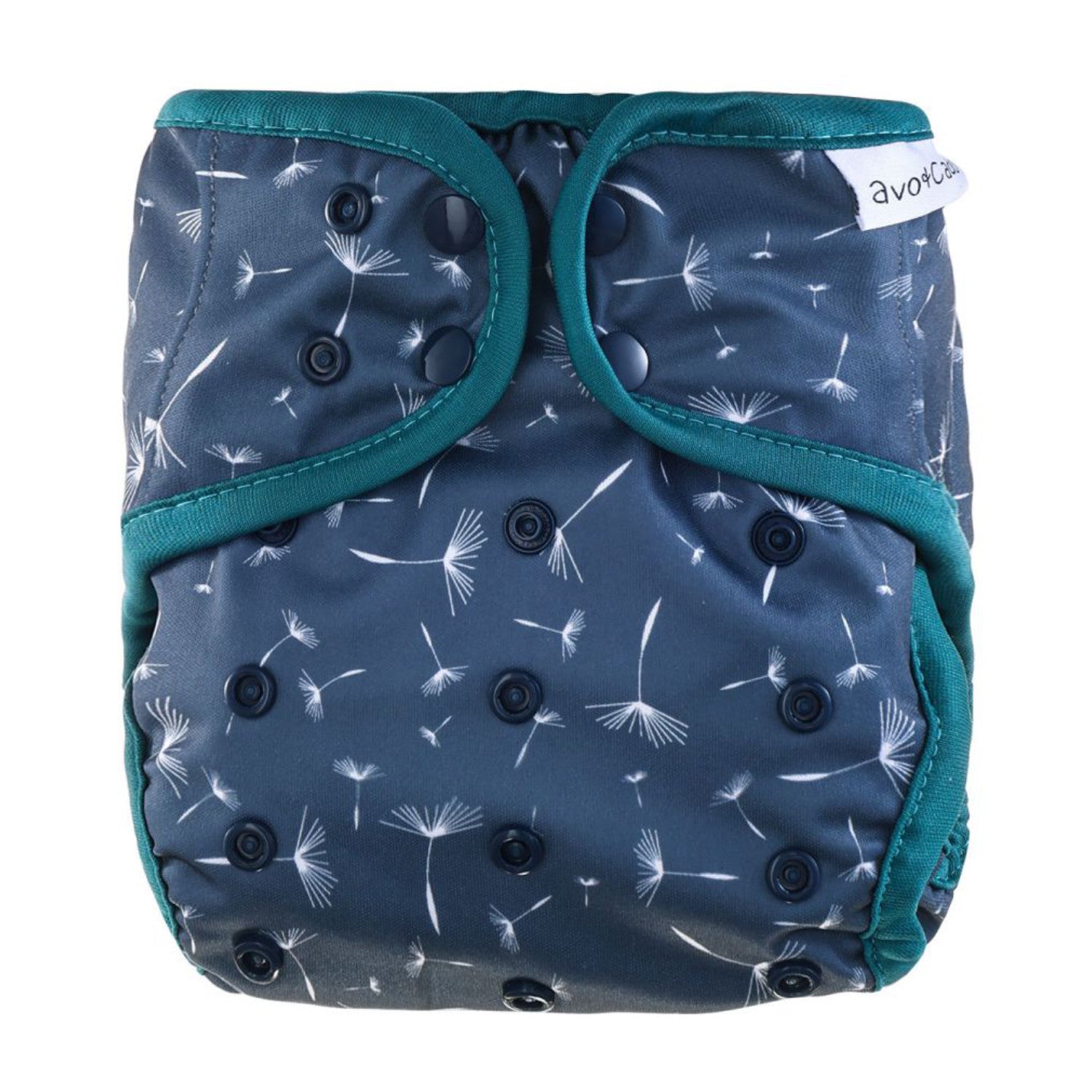 avo+cado One Size Explorer blöjöverdrag - Wildpflanzen, Naturküche, Knospen, Giersch, Sand, Pampasgras, Moss, Mauve, Blätter, Kräuter, Grey, Pusteblume - - MamaMilla