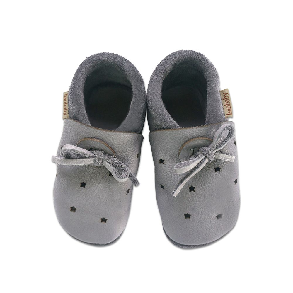 Baobaby Sandaler - Stars Grey L - - MamaMilla