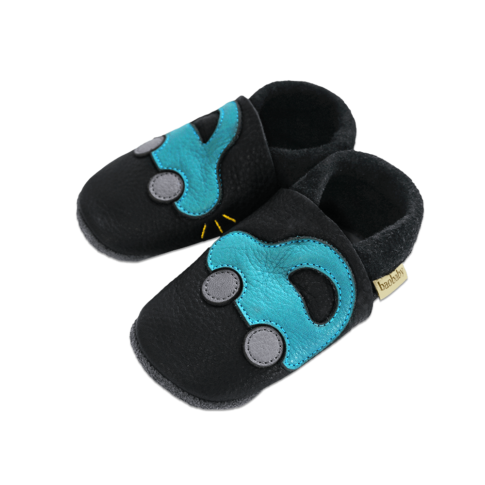Baobaby Classic Baby Skor - Buggy Black S - - MamaMilla