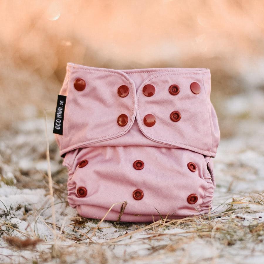 One Size Coolmax fickblöja. Vintage Rose - - MamaMilla