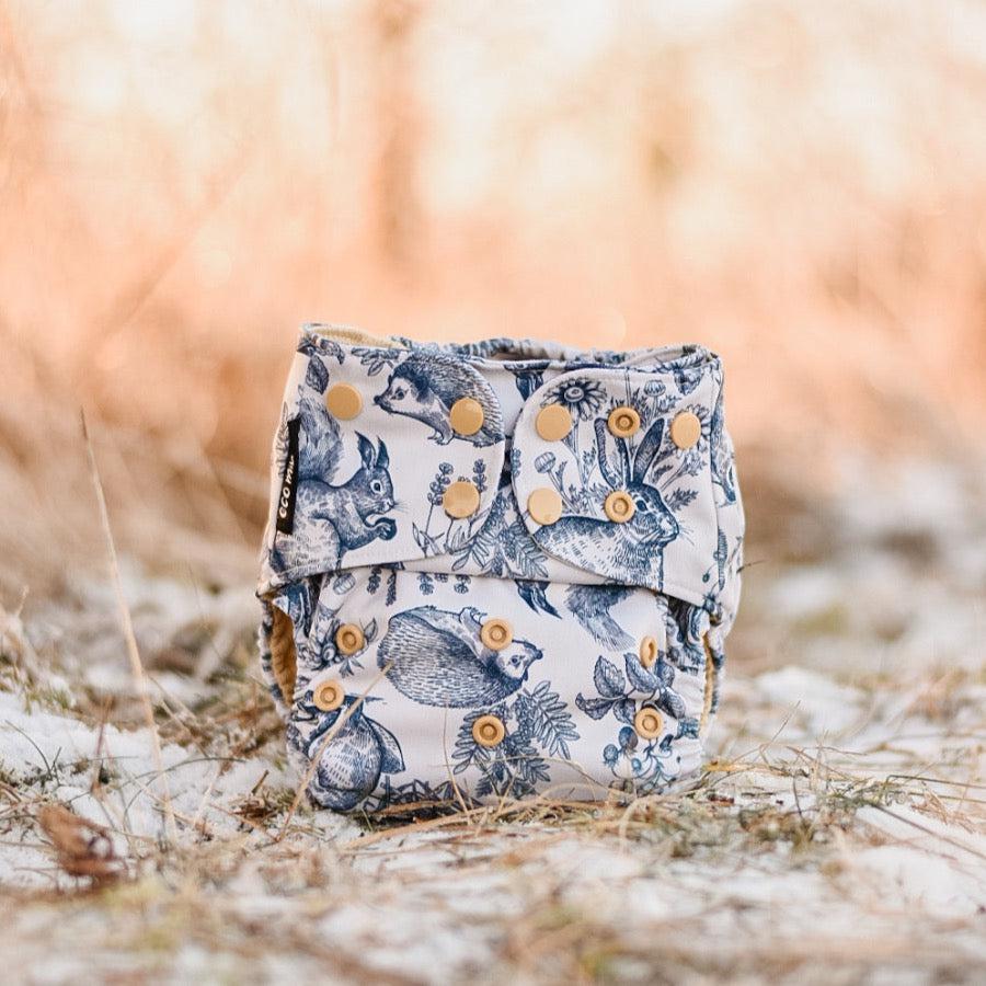 One Size Coolmax fickblöja. Whimsey - - MamaMilla