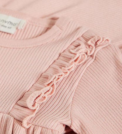 Minymo Ribbklänning - Mahogny Rose - Klänning - MamaMilla