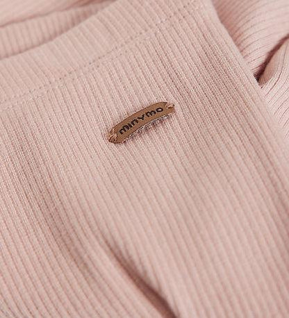Minymo leggings i ribb - Mahogny Rose - byxor - MamaMilla