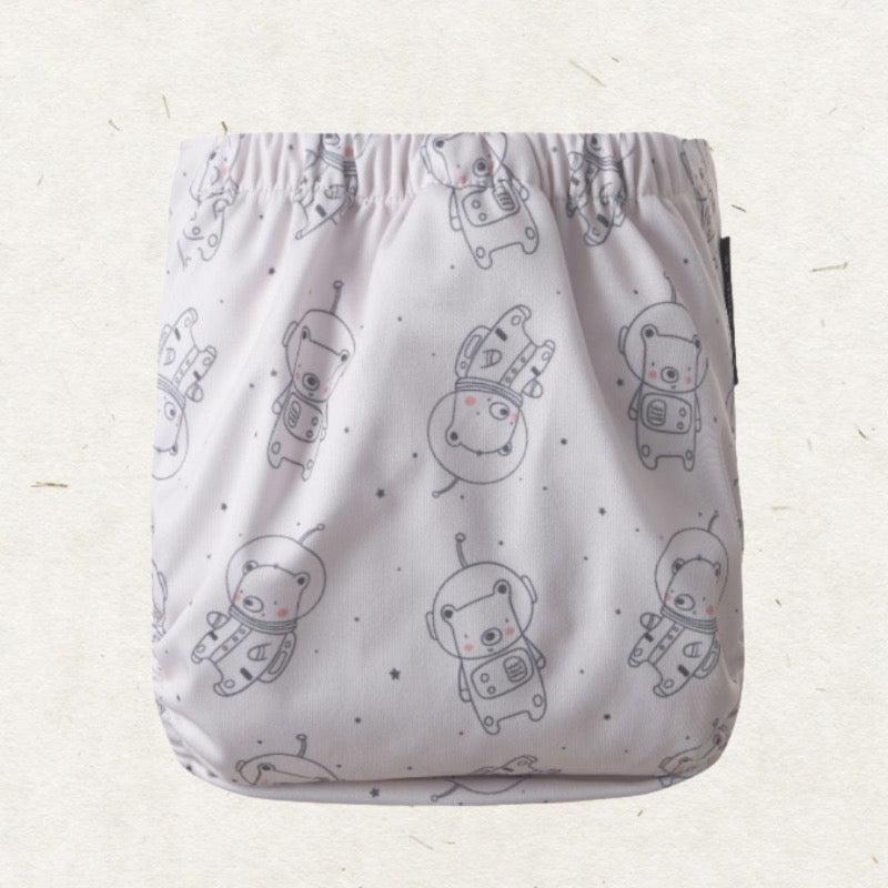 One Size Coolmax fickblöja. Space Teddy - - MamaMilla