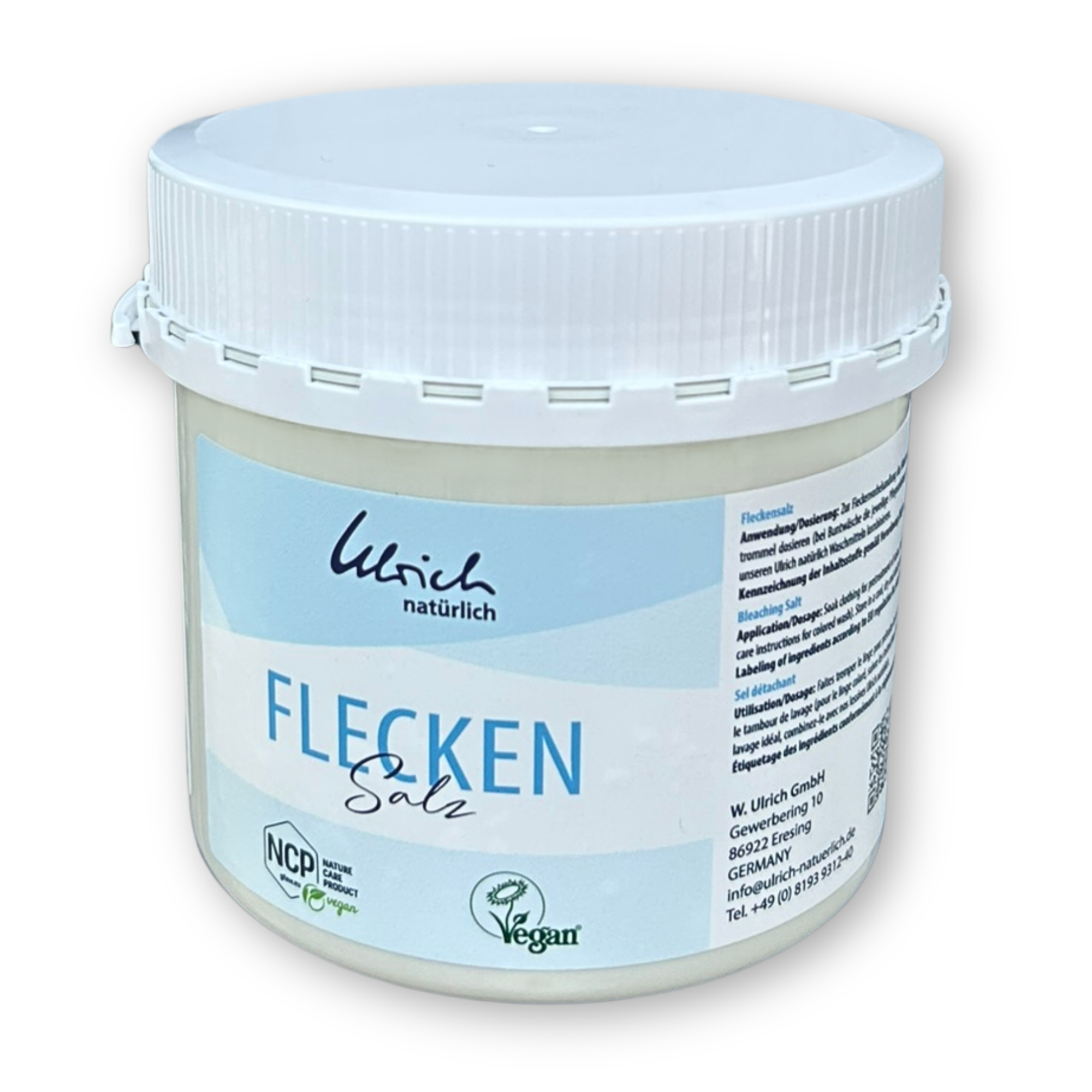 Ulrich Natürlich blekmedel och fläckborttagningsmedel (mild och otroligt effektiv) - 450 g - Blekmedel, luktneutraliserare och fläckborttagningsmedel - MamaMilla