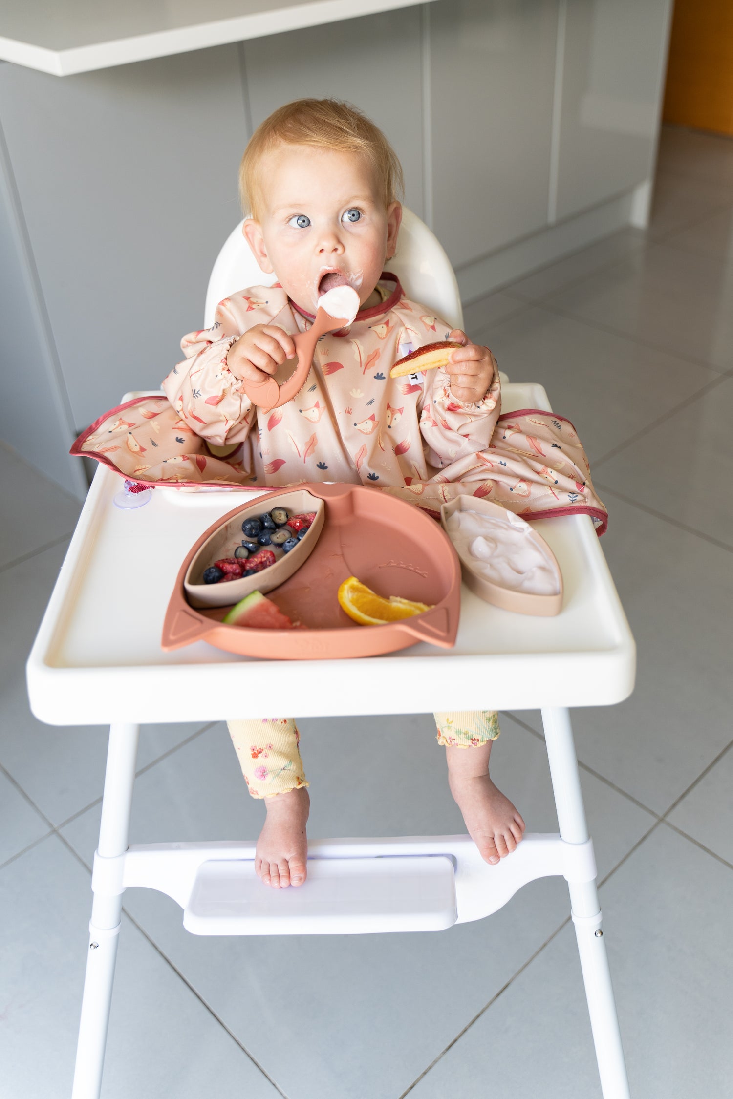 Tidy Tot silikonsked med handtag - 2 st - Bestick - MamaMilla
