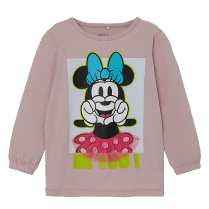 Name it långärmad t-shirt - Minnie Mouse - Violet ice - t-shirt - MamaMilla