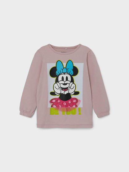Name it långärmad t-shirt - Minnie Mouse - Violet ice - t-shirt - MamaMilla