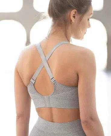 Cache Coeur Seamless Sport Amnings-BH - Woma - Grå - Underkläder - MamaMilla