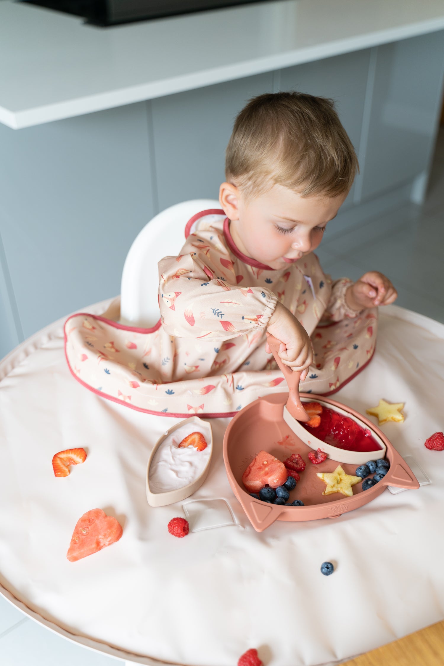 Tidy Tot silikonsked med handtag - 2 st - Bestick - MamaMilla