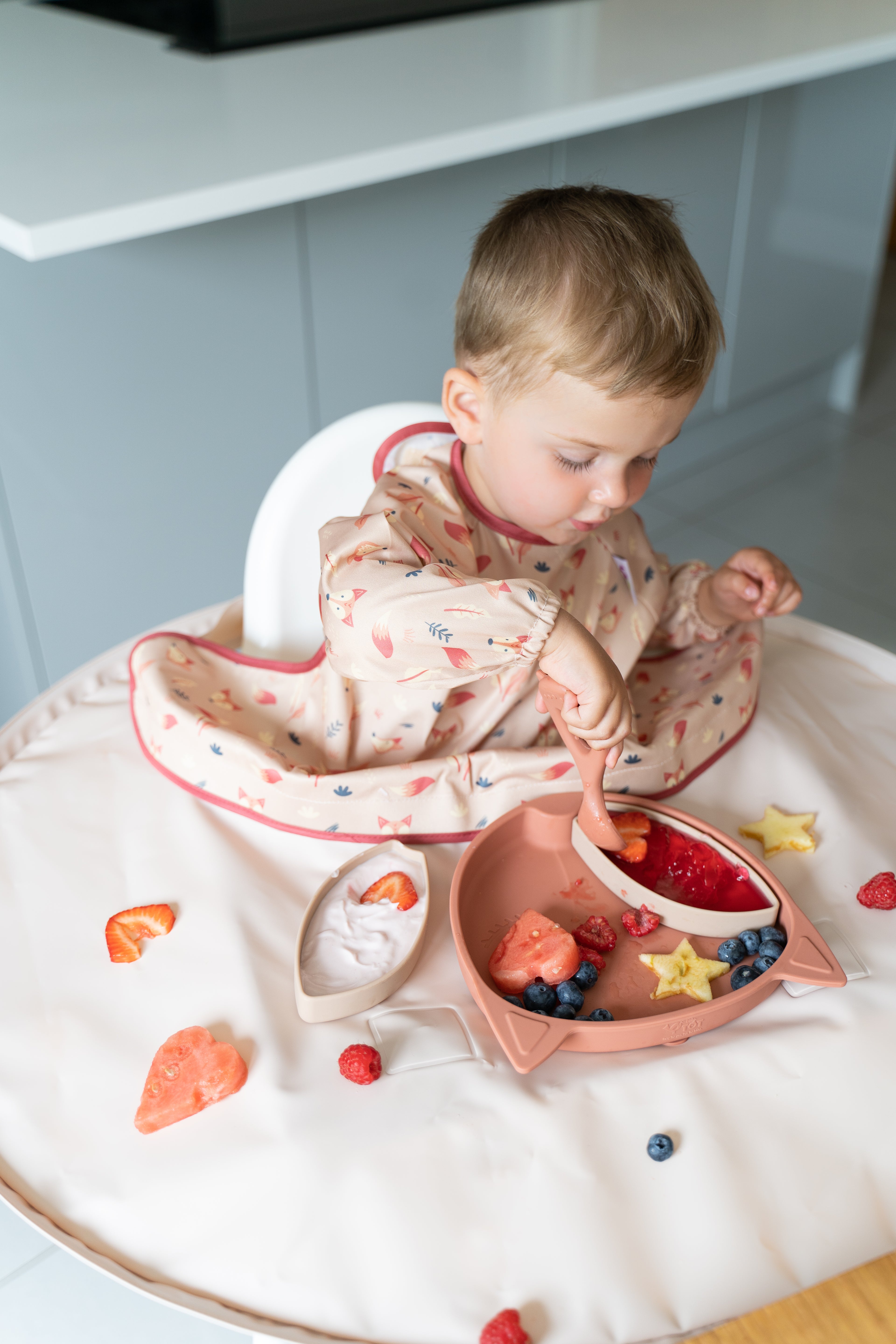 Tidy Tot silikonsked med handtag - 2 st - Bestick - MamaMilla