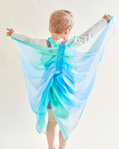 Sarahs Silk Silk Sea Wings - för Fairy Dress-Up Play - - MamaMilla