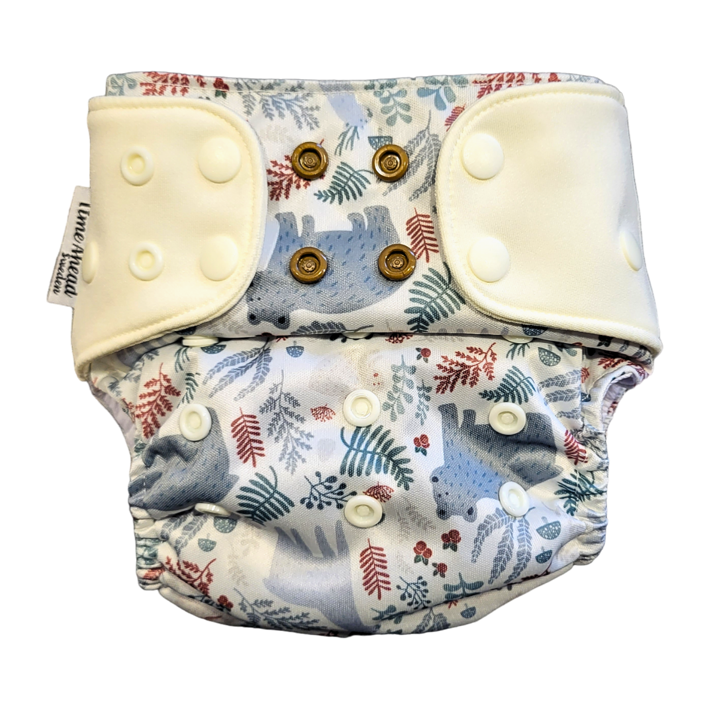 Svenska Skogen | Pocket blöja Stretch | 5-17kg: Humleblommor blå / Inga inlägg - - MamaMilla