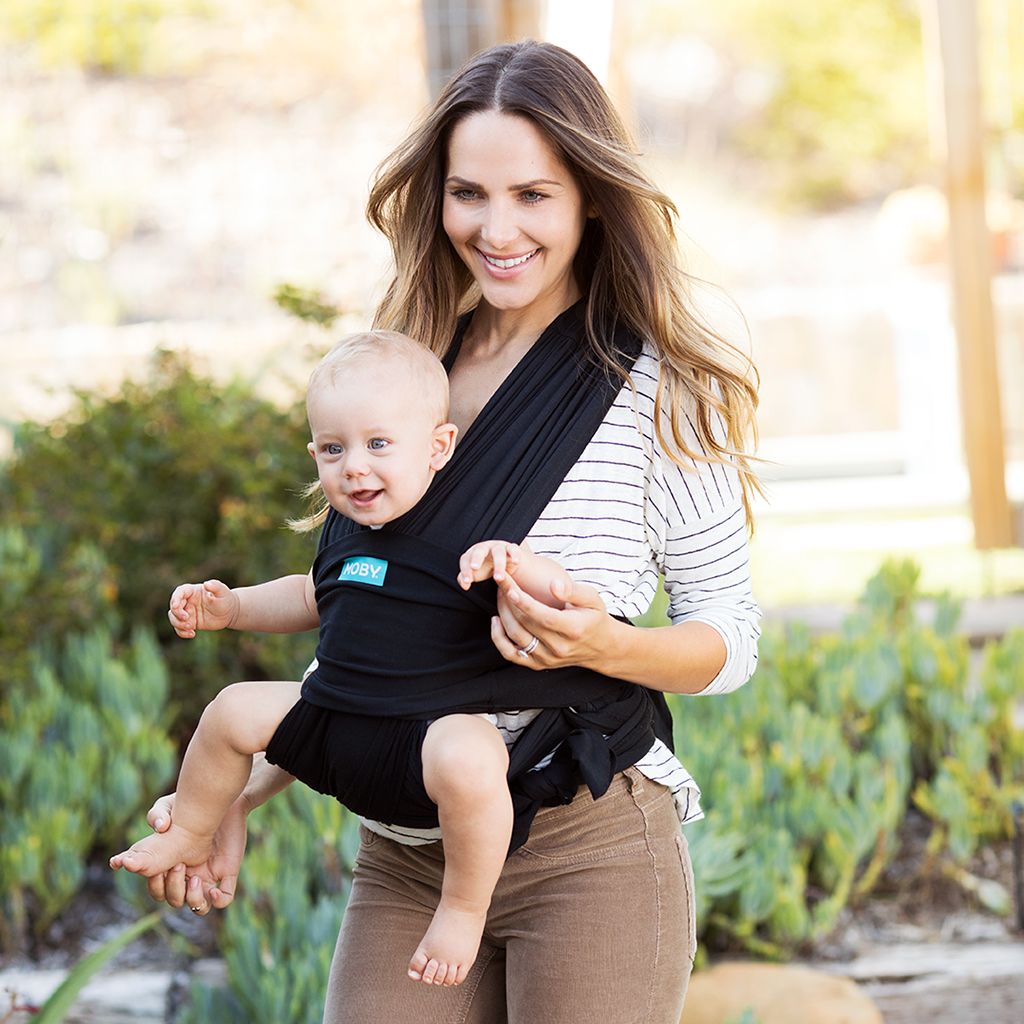 Moby - Fit Stretch Swaddle/Carrier - Svart - Stretch Swaddle - MamaMilla