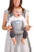 Moby - Fit Stretch Swaddle/Carrier - Heathered Gray - Stretch Swaddle - MamaMilla