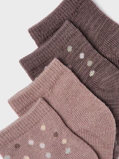 Name it 4-pack Ullstrumpor - Wak - Prickar - Horn - Strumpor - MamaMilla
