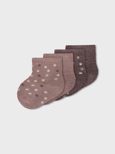 Name it 4-pack Ullstrumpor - Wak - Prickar - Horn - Strumpor - MamaMilla