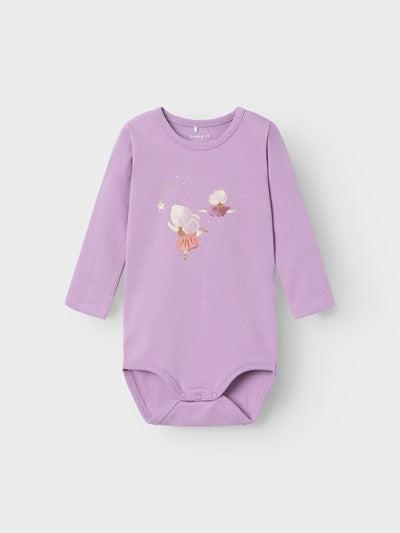 Name it body med tylldetalj - Ryra - Ballerina Mouse - Lavender Mist - Body - MamaMilla